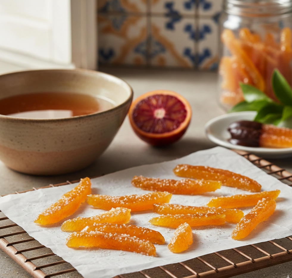 Scorze candite di Arance Tarocco online - Ricetta siciliana tradizionale AranciaZip